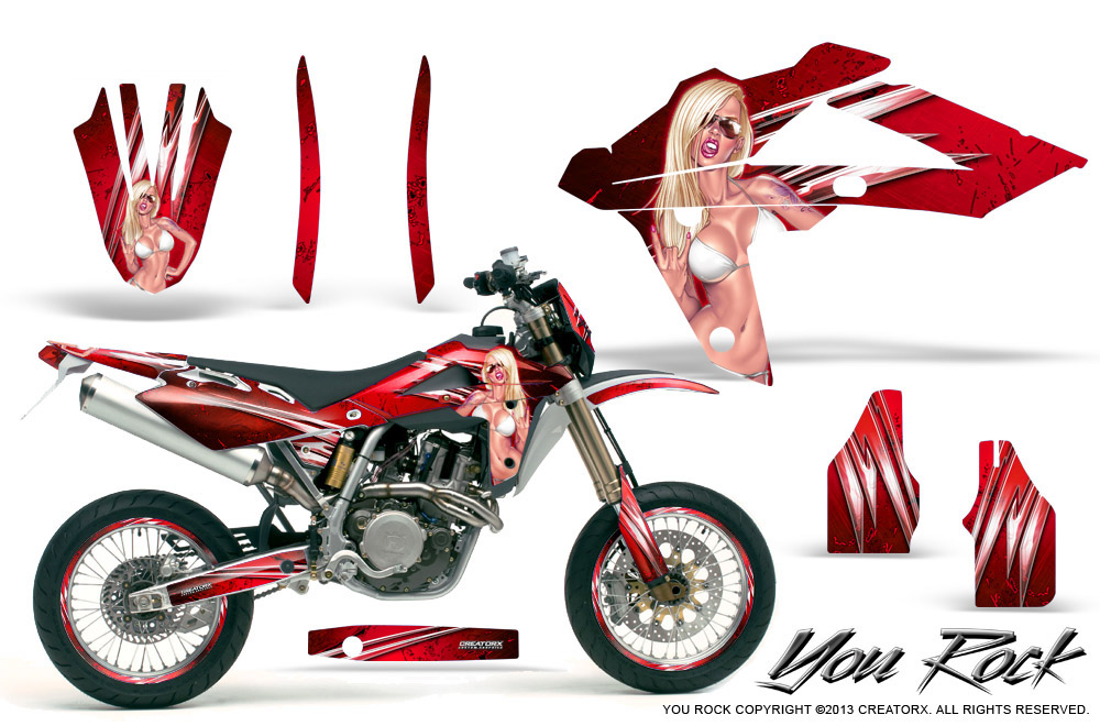 Husqvarna SMR 05-07 Graphics Kit You Rock Red NP Rims